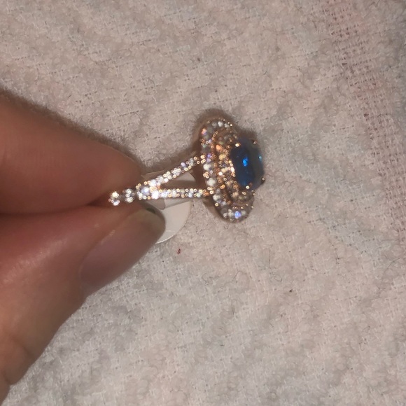 Ring Bomb Blue Topaz - Picture 2 of 3